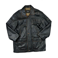 Load image into Gallery viewer, Vintage 90's TORUS LEATHER Classic Real Genuine Black Leather Jacket