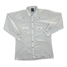 Load image into Gallery viewer, Vintage DALLAS SHIRT Classic Cream Check Cowboy Western Style Long Sleeve Shirt