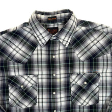 Load image into Gallery viewer, Vintage Plains Western Wear Multi Check Cowboy Popper Button Long Sleeve Shirt