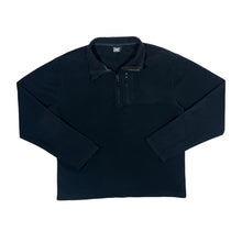 Load image into Gallery viewer, ANIMAL Classic Embroidered Spellout Surfer Skater Black 1/4 Zip Pullover Fleece Sweatshirt