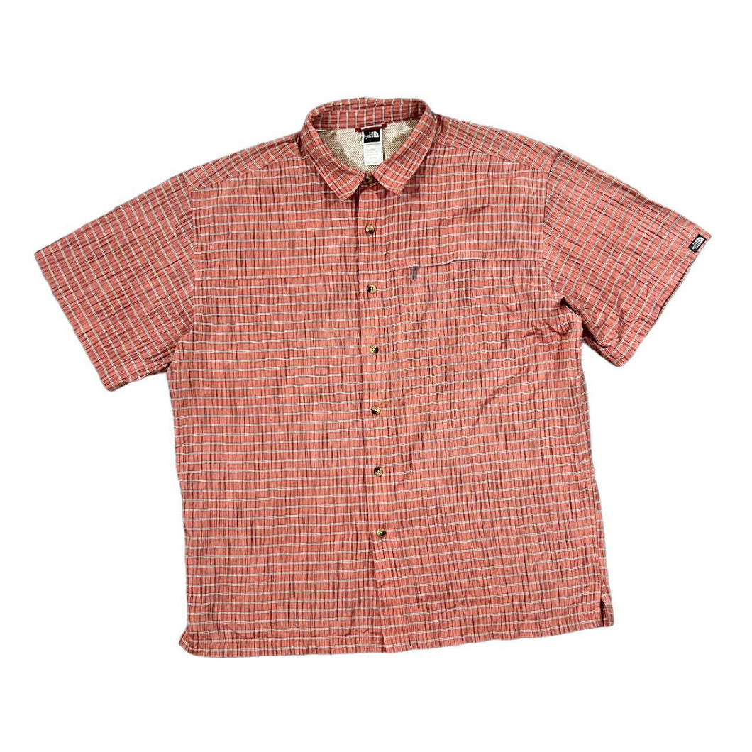THE NORTH FACE TNF Classic Plaid Check Short Sleeve Polyester Rayon Shirt