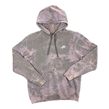Load image into Gallery viewer, NIKE Classic Embroidered Mini Logo Bleach Tie Dye Pullover Hoodie