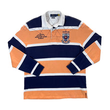 Load image into Gallery viewer, POLO RALPH LAUREN "Classic Fit" Embroidered Crest Logo Colour Block Striped Long Sleeve Rugby Polo Shirt