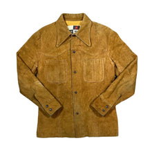 Load image into Gallery viewer, Vintage 90's CHESS KING Brown Real Genuine Suede Leather Button Jacket