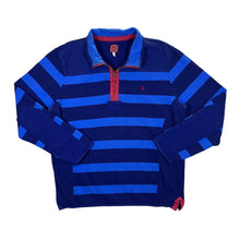 Load image into Gallery viewer, JOULES Colour Block Striped Embroidered Mini Logo 1/4 Zip Pullover Sweatshirt