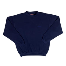 Load image into Gallery viewer, Early 00's DONNAY Essentials Classic Mini Logo Navy Blue Crewneck Sweatshirt