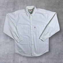 Load image into Gallery viewer, Vintage 90's Levi's Red Tab White Cotton Denim Long Sleeve Shirt