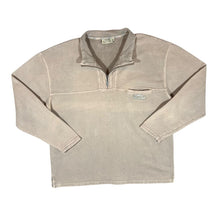 Load image into Gallery viewer, Early 00's WEIRD FISH Mini Logo Light Brown Beige 1/4 Zip Pullover Sweatshirt