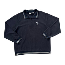 Load image into Gallery viewer, Early 00's TABI INTERNATIONAL Embroidered Mini Nautical Boat Motif 1/4 Zip Pullover Sweatshirt