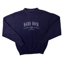 Load image into Gallery viewer, Hard Rock Cafe "Gatlinburg" Embroidered Souvenir Logo Navy Blue Crewneck Sweatshirt