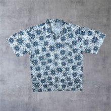 Load image into Gallery viewer, Early 00's No Fear Hawaiian Tribal Floral Surfer Skater Graphic Short Sleeve Cotton Shirt