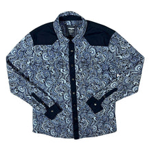 Load image into Gallery viewer, Gov Denim Cowboy Western Paisley Patterned Popper Cotton Long Sleeve Shirt