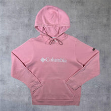 Load image into Gallery viewer, Columbia Sportswear Embroidered Logo Spellout Pink Pullover Hoodie