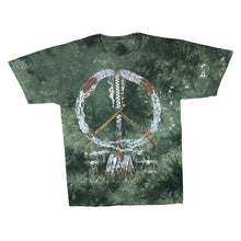 Load image into Gallery viewer, THE MOUNTAIN Native American Dream Catcher Graphic Green Tie Dye T-Shirt
