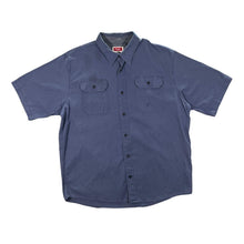 Load image into Gallery viewer, WRANGLER "Flex For Comfort" Classic Blue Short Sleeve Cotton Shirt