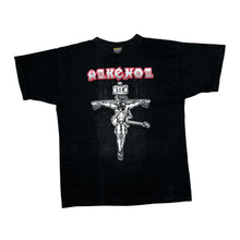 Load image into Gallery viewer, ALKEHOL ORIGINAL "R.U.M." Christ Parody Cartoon Spellout Graphic T-Shirt