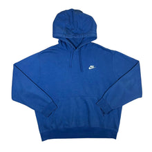 Load image into Gallery viewer, NIKE Classic Basic Embroidered Mini Logo Blue Pullover Hoodie