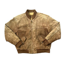 Load image into Gallery viewer, Vintage 90's BURTON Classic Brown Genuine Real Suede Leather Bomber Jacket