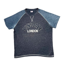 Load image into Gallery viewer, LONSDALE LONDON Embroidered Big Spellout Raglan Short Sleeve Cotton T-Shirt
