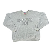 Load image into Gallery viewer, Early 00's Champion NFL NEW YORK JETS Football Spellout Graphic Crewneck Sweatshirt