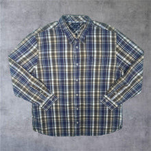 Load image into Gallery viewer, Hampton Classic Mini Pocket Logo Plaid Check Long Sleeve Cotton Shirt
