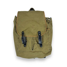Load image into Gallery viewer, Vintage Classic Khaki Canvas Cotton Drawstring Backpack Rucksack Bag