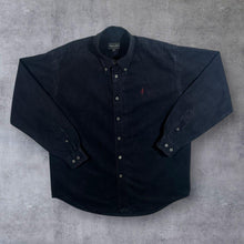 Load image into Gallery viewer, Vintage Marlboro Classics Mini Logo Black Cotton Long Sleeve Button-Up Shirt