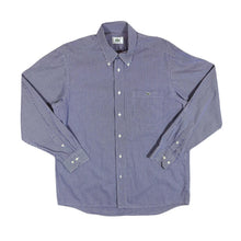Load image into Gallery viewer, Vintage LACOSTE Mini Pocket Logo Blue White Check Long Sleeve Button-Up Shirt