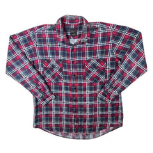 Load image into Gallery viewer, Vintage Majester Red Green White Plaid Check Long Sleeve Cotton Flannel Shirt