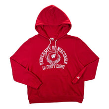 Load image into Gallery viewer, Russell Athletic UNIVERSITY OF WISCONSIN College Graphic Red Pullover Hoodie