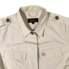 Load image into Gallery viewer, Vintage Fjallraven Classic Beige Polyamide Cotton Safari Utility Short Sleeve Shirt