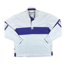 Load image into Gallery viewer, CREW CLOTHING CO. Classic Colour Block Cotton Long Sleeve Deck Polo Shirt