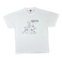 Load image into Gallery viewer, Vintage USN CLASS OF 2001 "Unfamiliar Territory" Cartoon Souvenir Graphic White T-Shirt