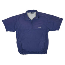 Load image into Gallery viewer, DUNLOP GOLF Embroidered Mini Logo Navy Blue Windbreaker 1/4 Zip Pullover Jacket Top
