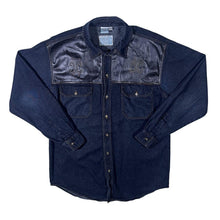 Load image into Gallery viewer, Vintage Men's Company Cowboy Western Dark Blue Denim Long Sleeve Shirt