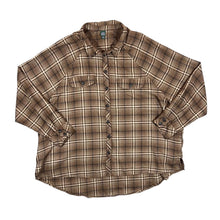 Load image into Gallery viewer, WILD FABLE Brown Lumberjack Plaid Check Long Sleeve Cotton Flannel Shirt