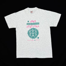 Load image into Gallery viewer, Vintage Oneita (1995) HAND-IN-HAND FESTIVAL “Brock” Spellout Graphic Single Stitch T-Shirt