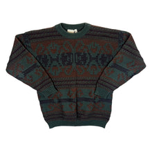 Load image into Gallery viewer, Vintage 90's Angelo Litrico C&A Grandad Patterned Acrylic Wool Knit Sweater Jumper