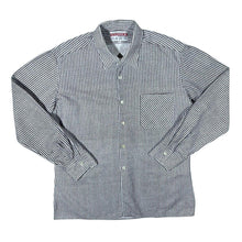 Load image into Gallery viewer, Vintage Unirea Salonla Brown White Houndstooth Style Check Long Sleeve Flannel Shirt