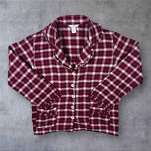 Load image into Gallery viewer, Sundance Tartan Plaid Check Frilled Trim Long Sleeve Flannel Cotton Shirt