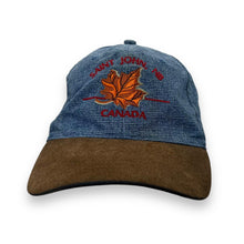 Load image into Gallery viewer, Vintage SAINT JOHN, NB "Canada" Embroidered Souvenir Denim Suede Peak Baseball Cap