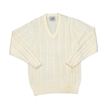 Load image into Gallery viewer, Vintage COVER POINT Classic Essential Chunky Cable Knit Acrylic V-Neck Sweater Jumper