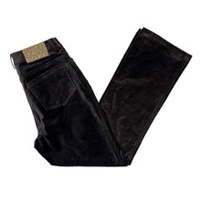 Load image into Gallery viewer, JAEGER Classic Brown Moleskin Effect Straight Leg Trousers