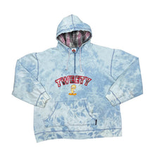 Load image into Gallery viewer, Vintage Freeze (2001) TWEETY Looney Tunes Embroidered Checked Spellout Tie Dye 1/4 Zip Pullover Hoodie