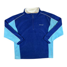 Load image into Gallery viewer, Vintage NIELSSON Embroidered Mini Logo Colour Block 1/4 Zip Fleece Sweatshirt