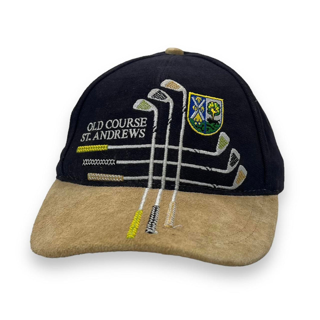 Vintage OLD COURSE ST ANDREWS Embroidered Golf Souvenir Spellout Baseball Cap