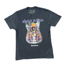 Load image into Gallery viewer, HARD ROCK CAFE "Barcelona" Signature Series Jimi Hendrix Souvenir Spellout Graphic T-Shirt