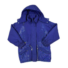 Load image into Gallery viewer, Vintage 90&#39;s TRESPASS Crazy Abstract Patterned Hooded Padded Ski Jacket
