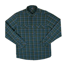 Load image into Gallery viewer, ROHAN "Waypoint Shirt" Green Blue Brown Check Long Sleeve Utility Shirt