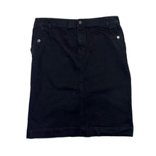 Load image into Gallery viewer, Vintage LAUREN JEANS COMPANY Ralph Lauren Classic Black Denim Midi Skirt